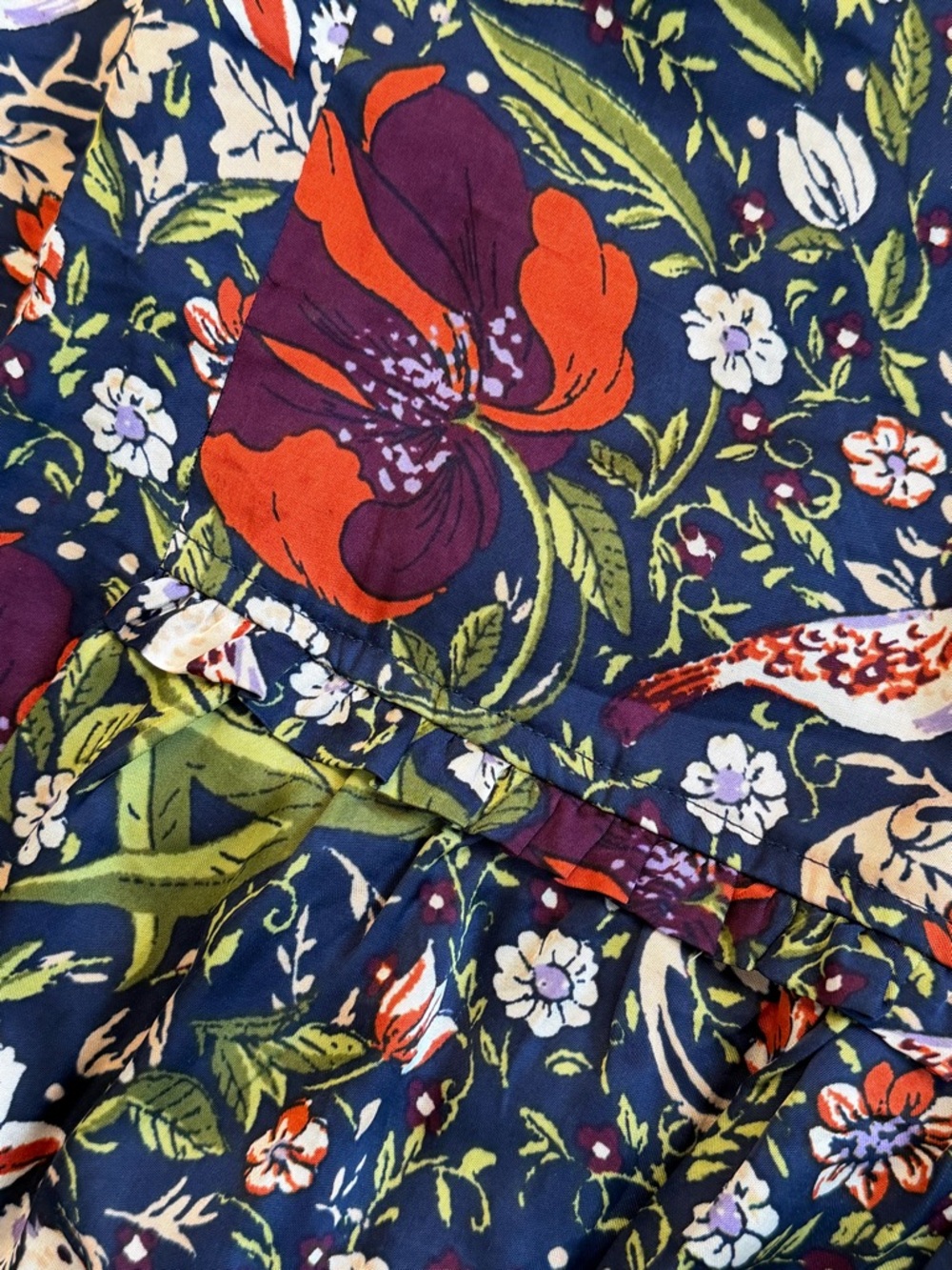 Anthropologie Lyre Bird Floral Balloon Pant-NWOT - Picture 2 of 5
